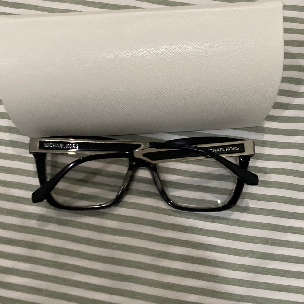Michael Kors Black Square Optical Glasses with White Hard Case - Picture 10 of 16